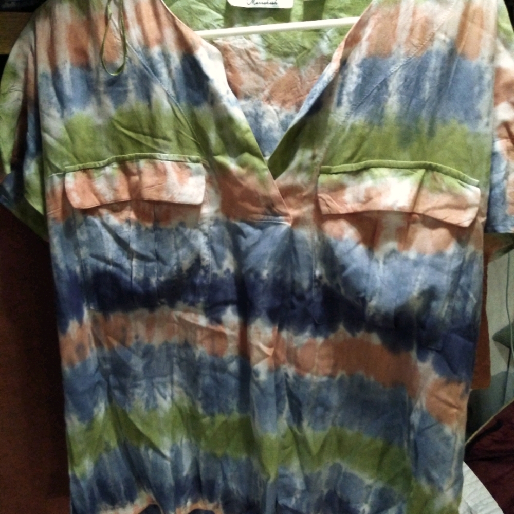 Brand new multi colored dress shirt